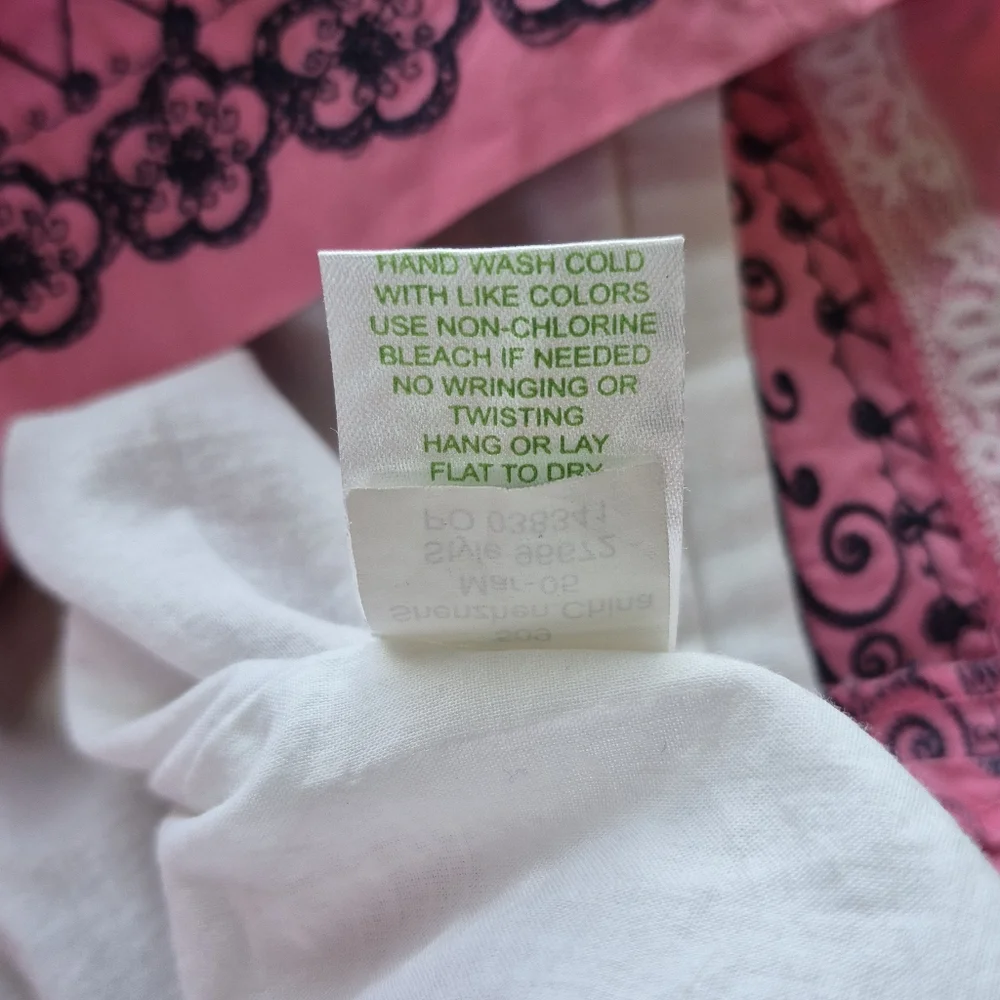 Lilly Pulitzer Dress Bird Is The Word Pink Embroidered Strapless Mini Size 2 - Picture 8 of 13